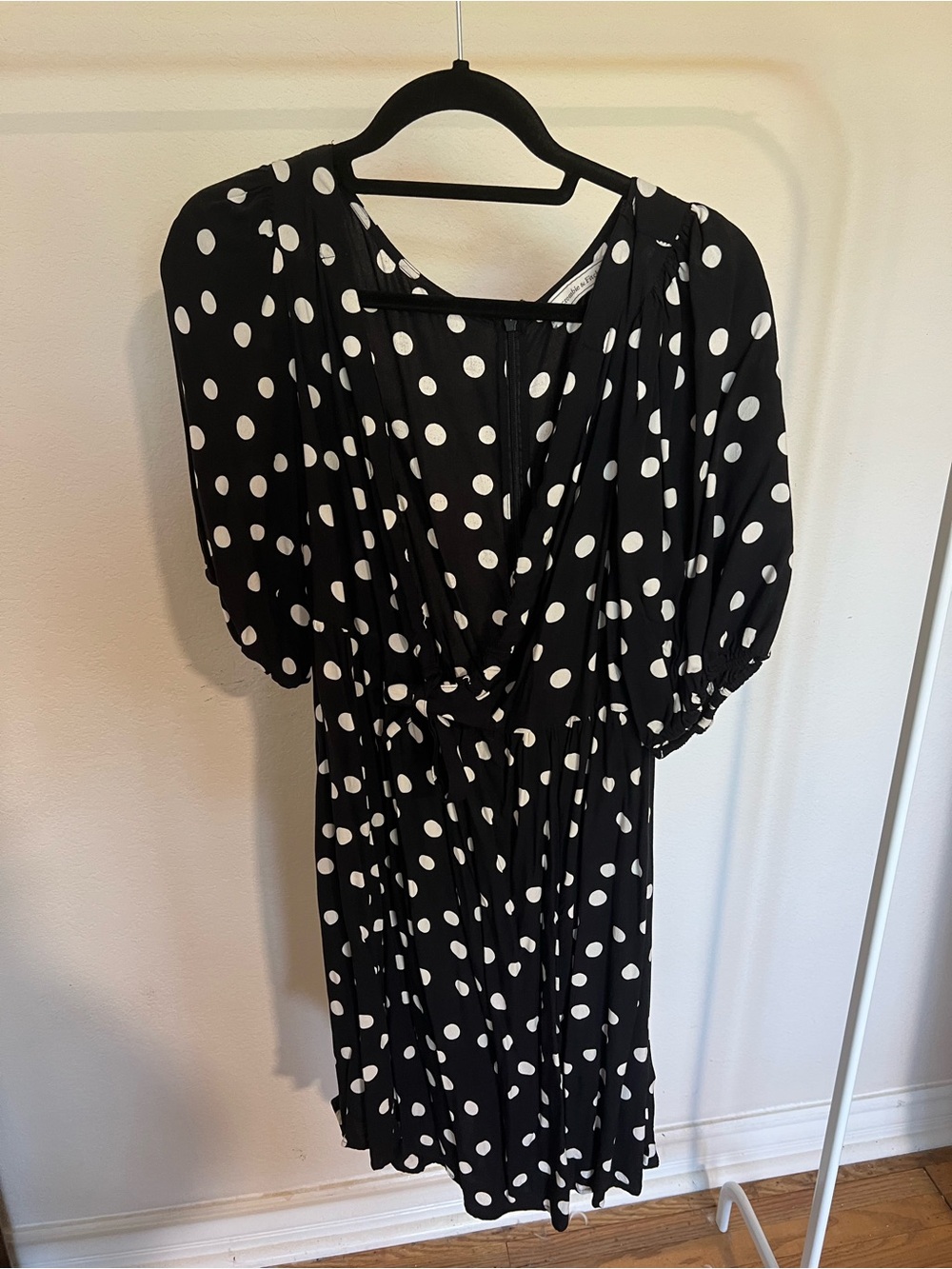 Two Abercrombie & Fitch Dresses Black and White Polka Dot And Black Mini Dress